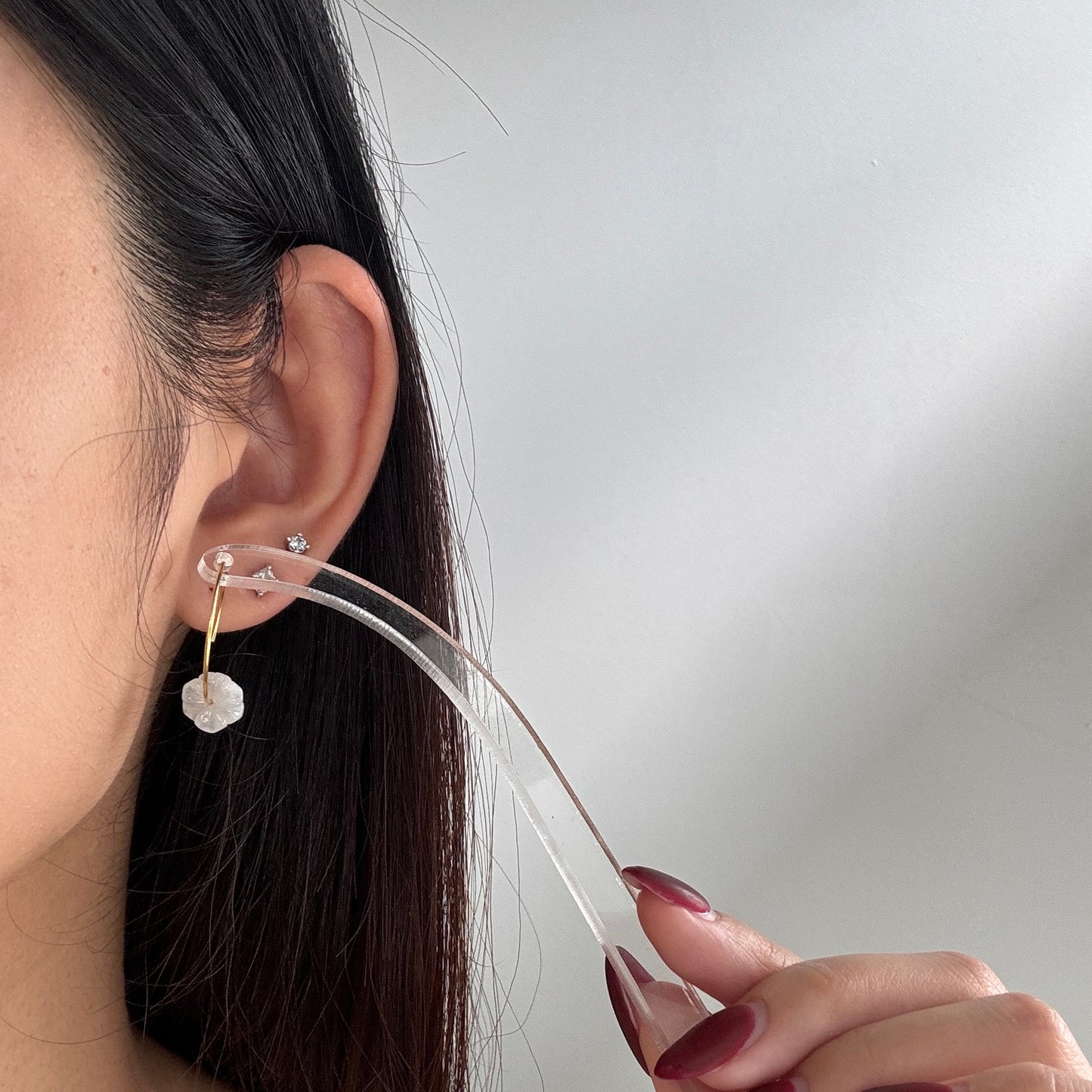 BLANC | Floral Jadeite Earrings