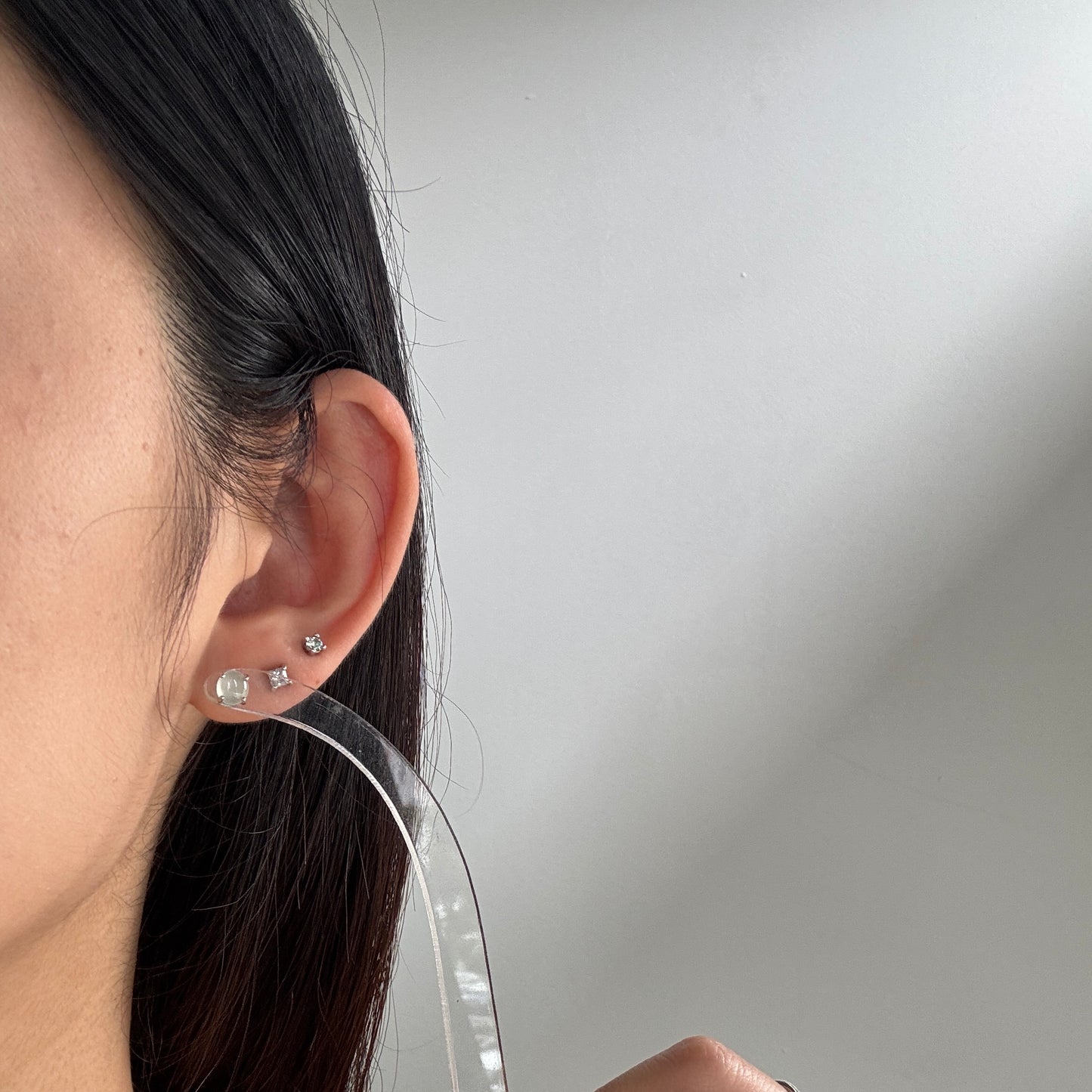 BLANC | Basic Jadeite Earstuds