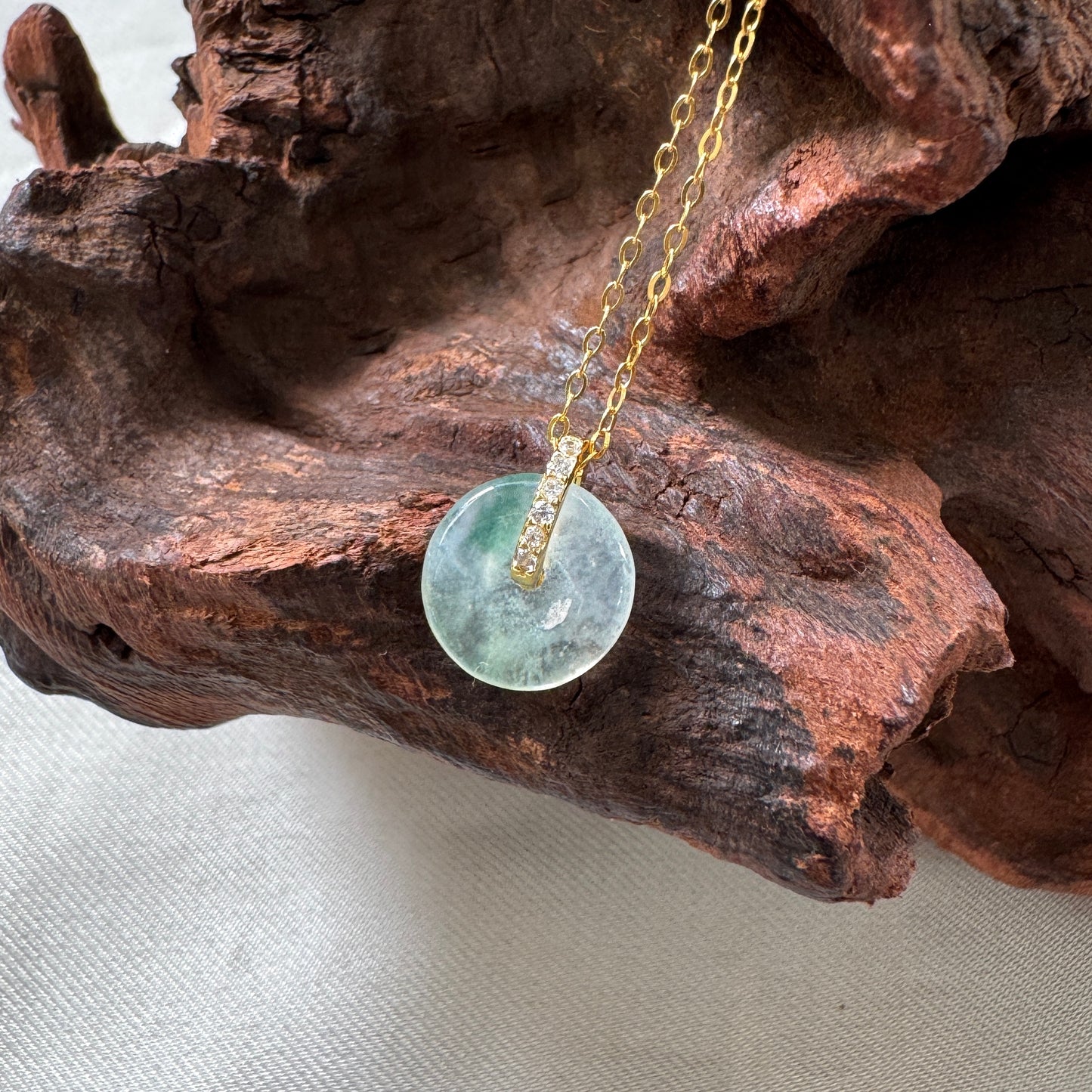 PIAOHUA | Petite Doughnut Jadeite Necklace