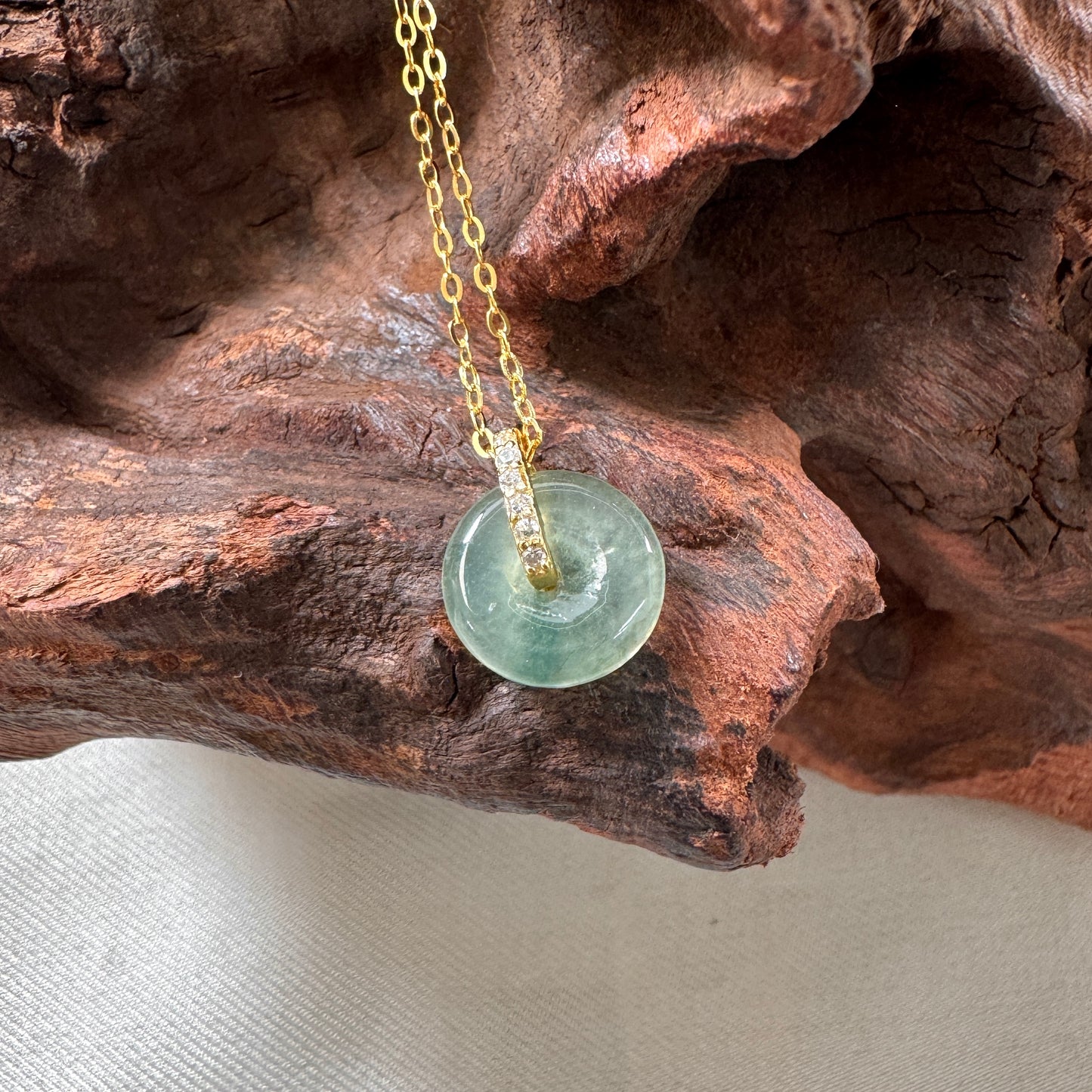 PIAOHUA | Petite Doughnut Jadeite Necklace