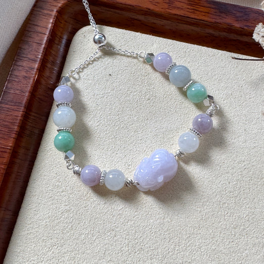 Pixiu Jadeite Bracelet