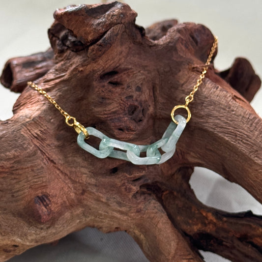 PIAOHUA | Interlocked Jadeite Necklace