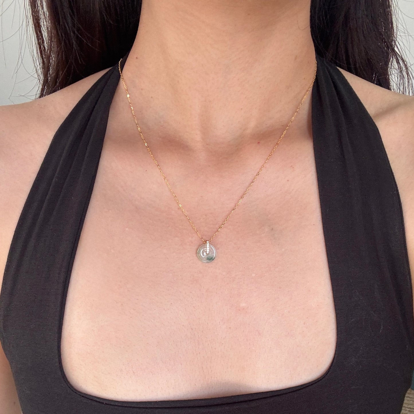 PIAOHUA | Petite Doughnut Jadeite Necklace