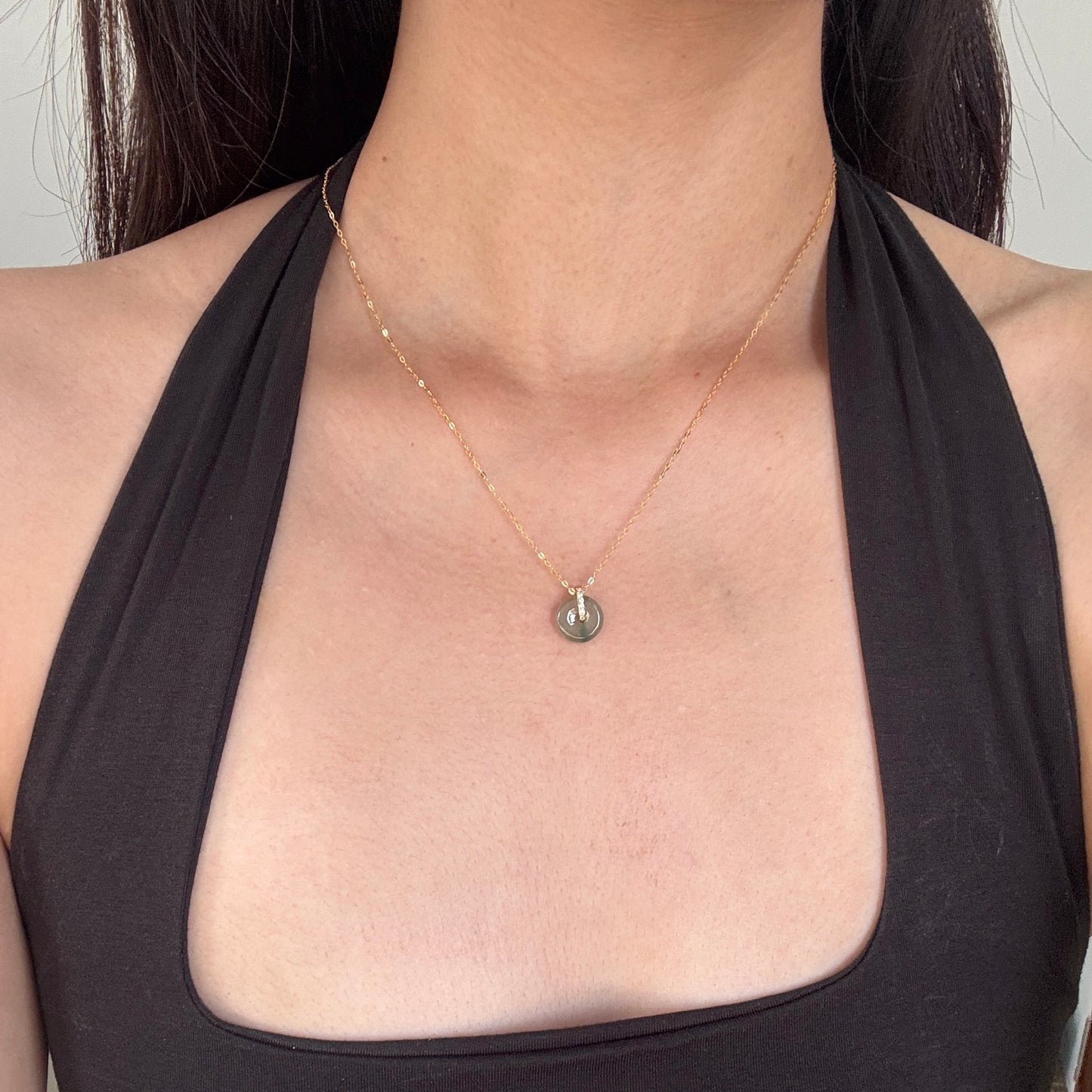 PIAOHUA | Petite Doughnut Jadeite Necklace