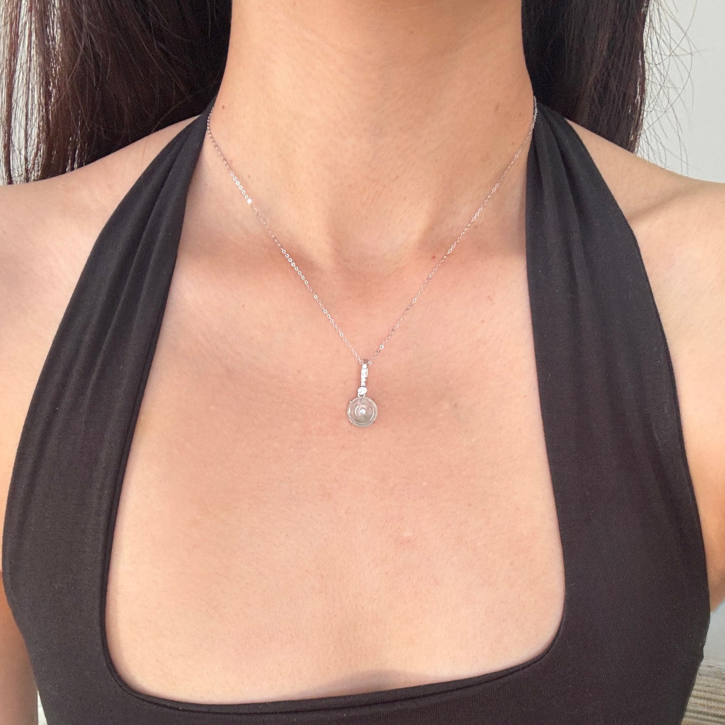 PIAOHUA | ĀN Doughnut Jadeite Necklace
