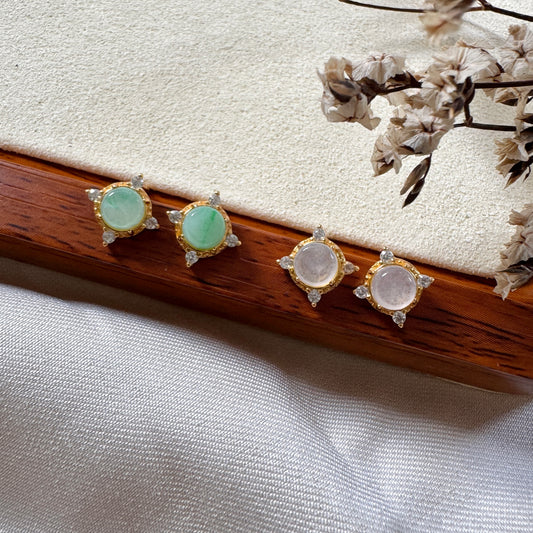Lucine Jadeite Earstuds