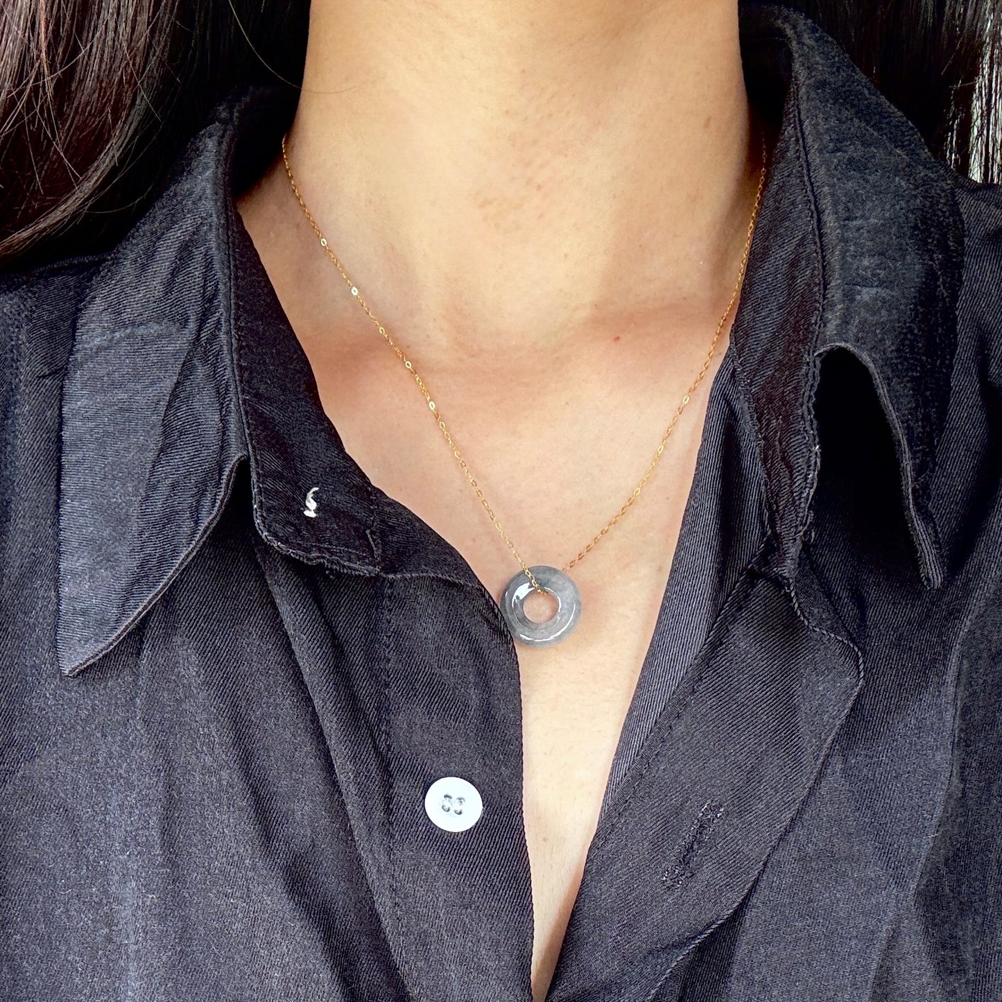 MÒ | Bagel Jadeite Necklace
