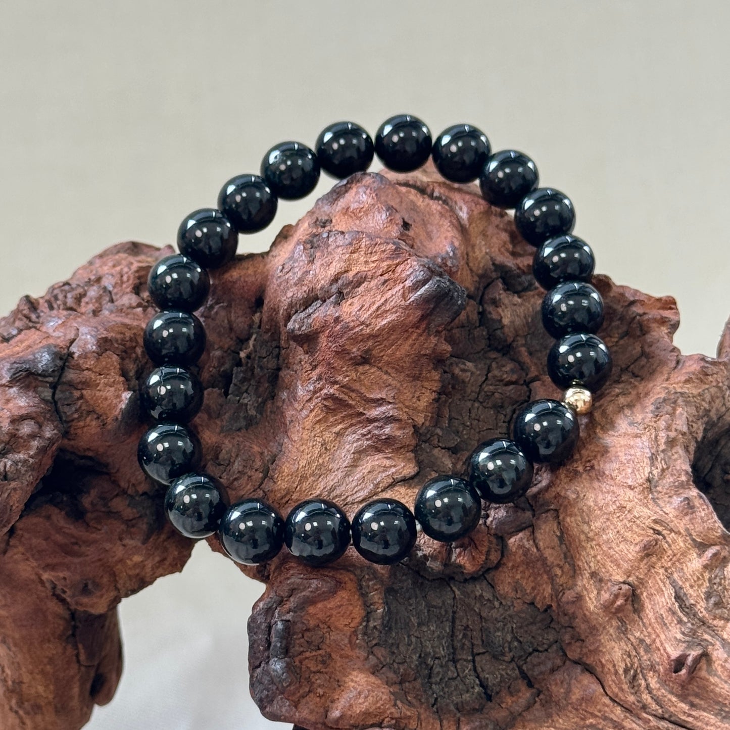 MÒ | Black Beaded Jadeite Bracelet I