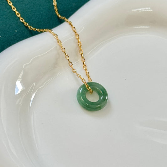 FOR HER | Doughnut Jadeite Necklace
