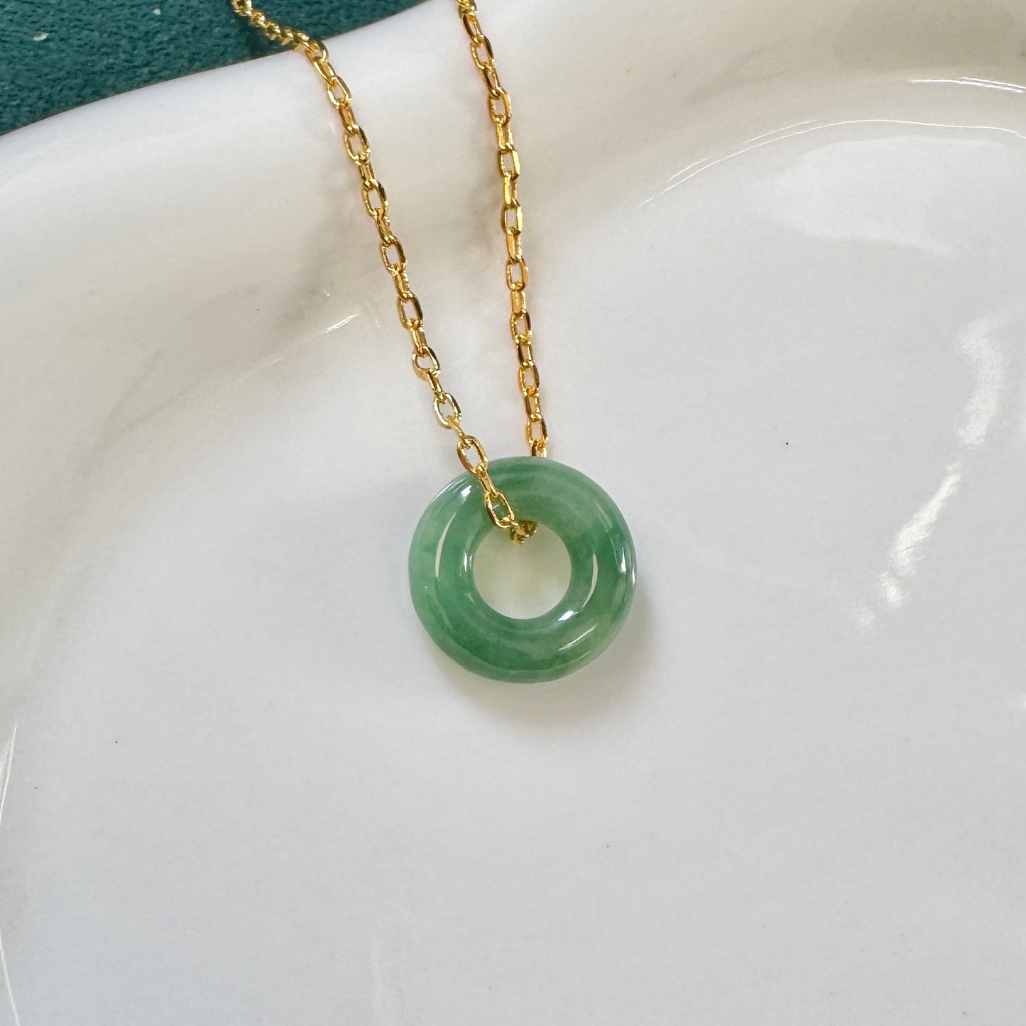 FOR HER | Doughnut Jadeite Necklace