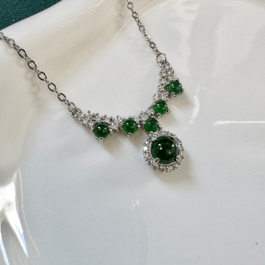 FOR HER | Drop Jadeite Necklace (Green)
