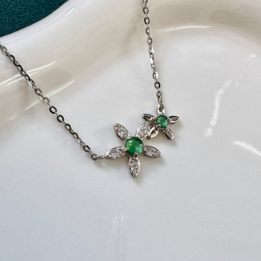 FOR HER | Plumeria Jadeite Necklace