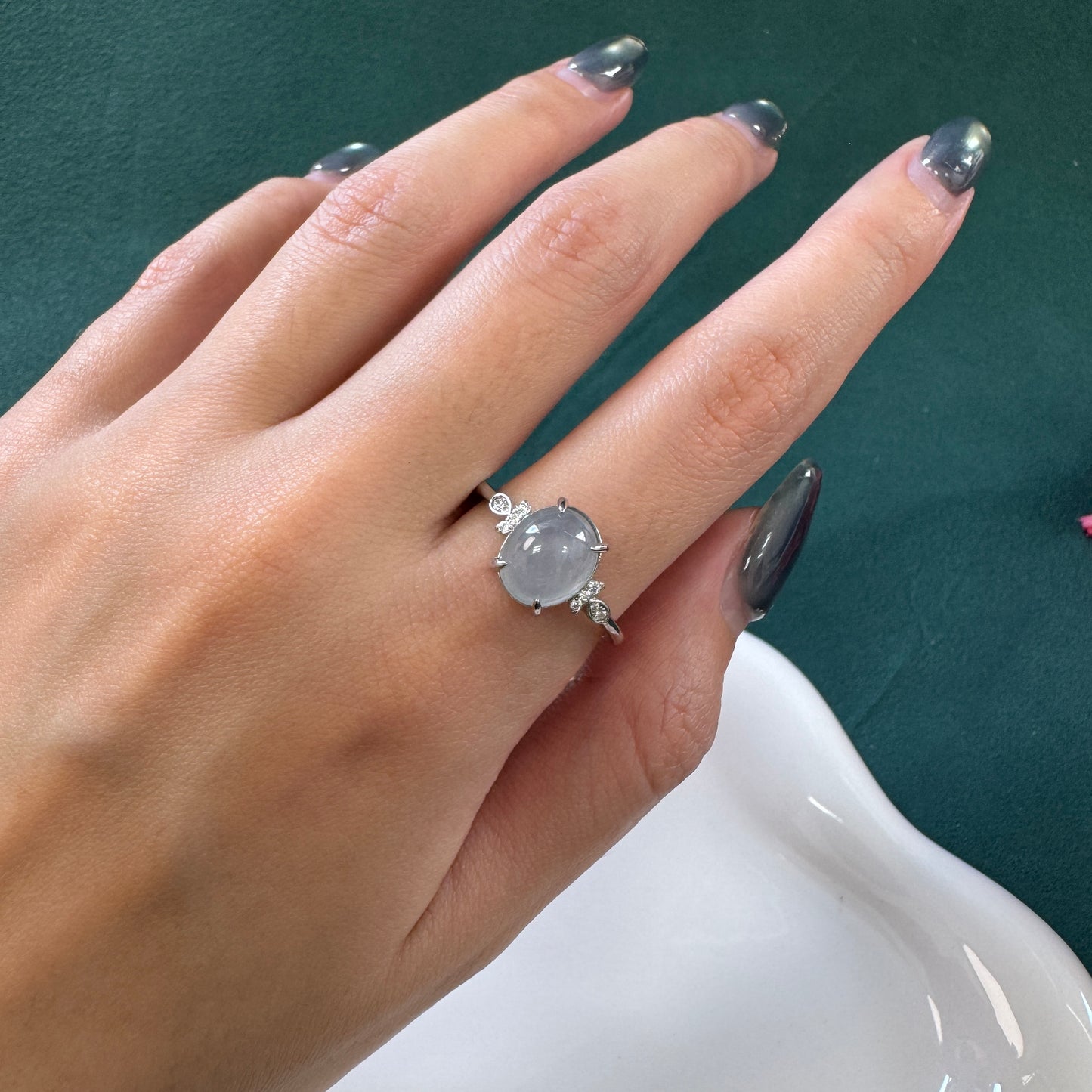 FOR HER | Periwinkle Jadeite Ring