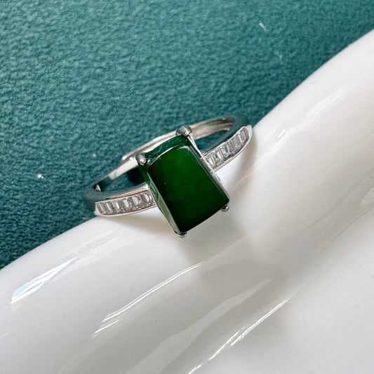FOR HER | Oblong Jadeite Ring