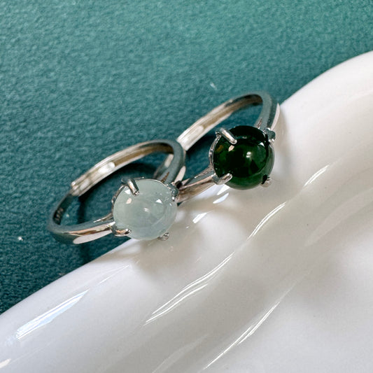 FOR HER | Blue/ Green Jadeite Ring