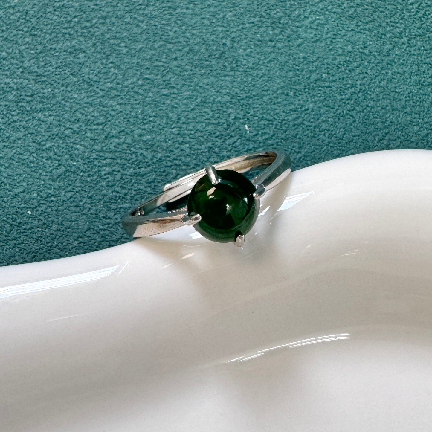FOR HER | Blue/ Green Jadeite Ring