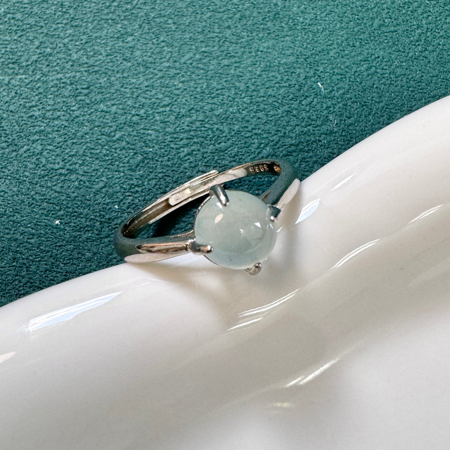 FOR HER | Blue/ Green Jadeite Ring