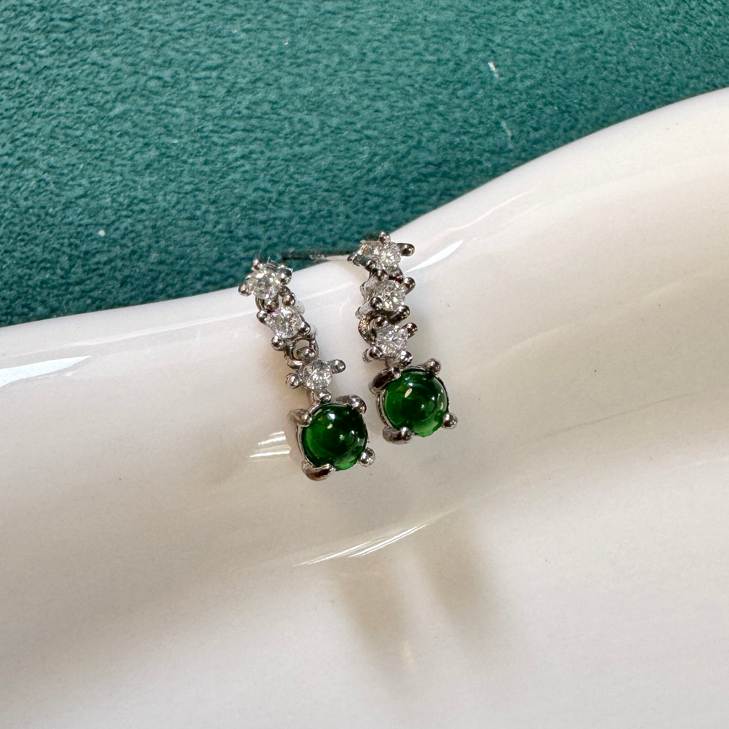 FOR HER | Drop Jadeite Earstuds