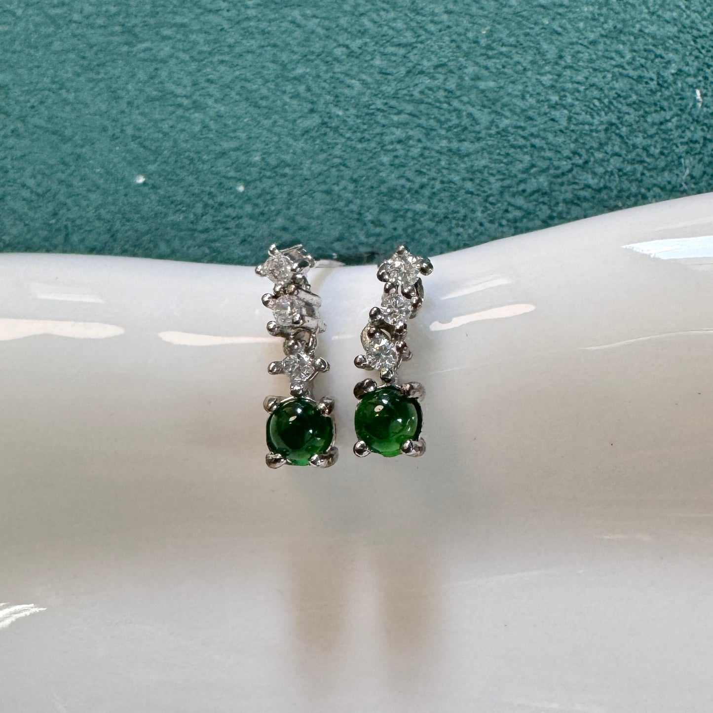 FOR HER | Drop Jadeite Earstuds