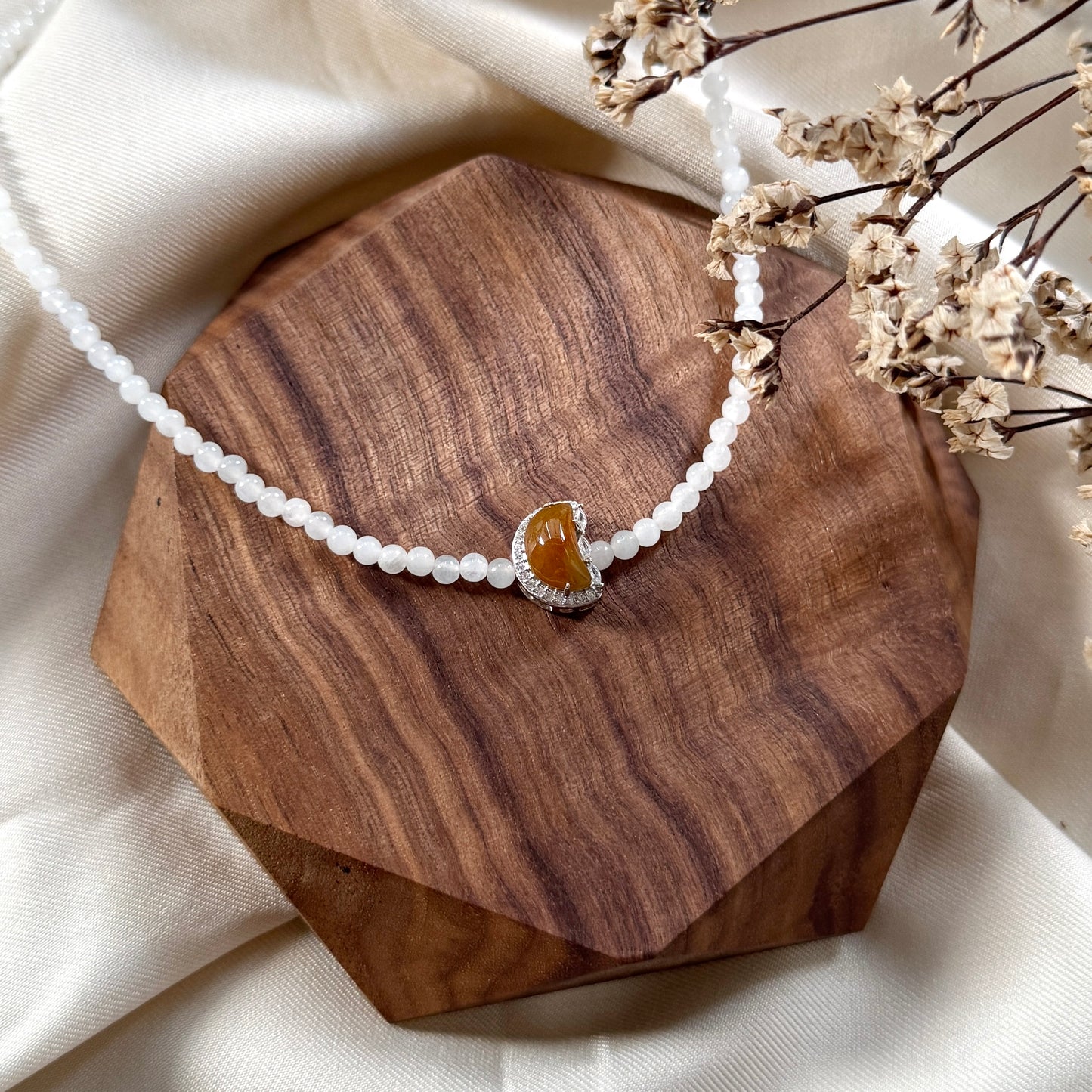 Moonlight Jadeite Choker Necklace