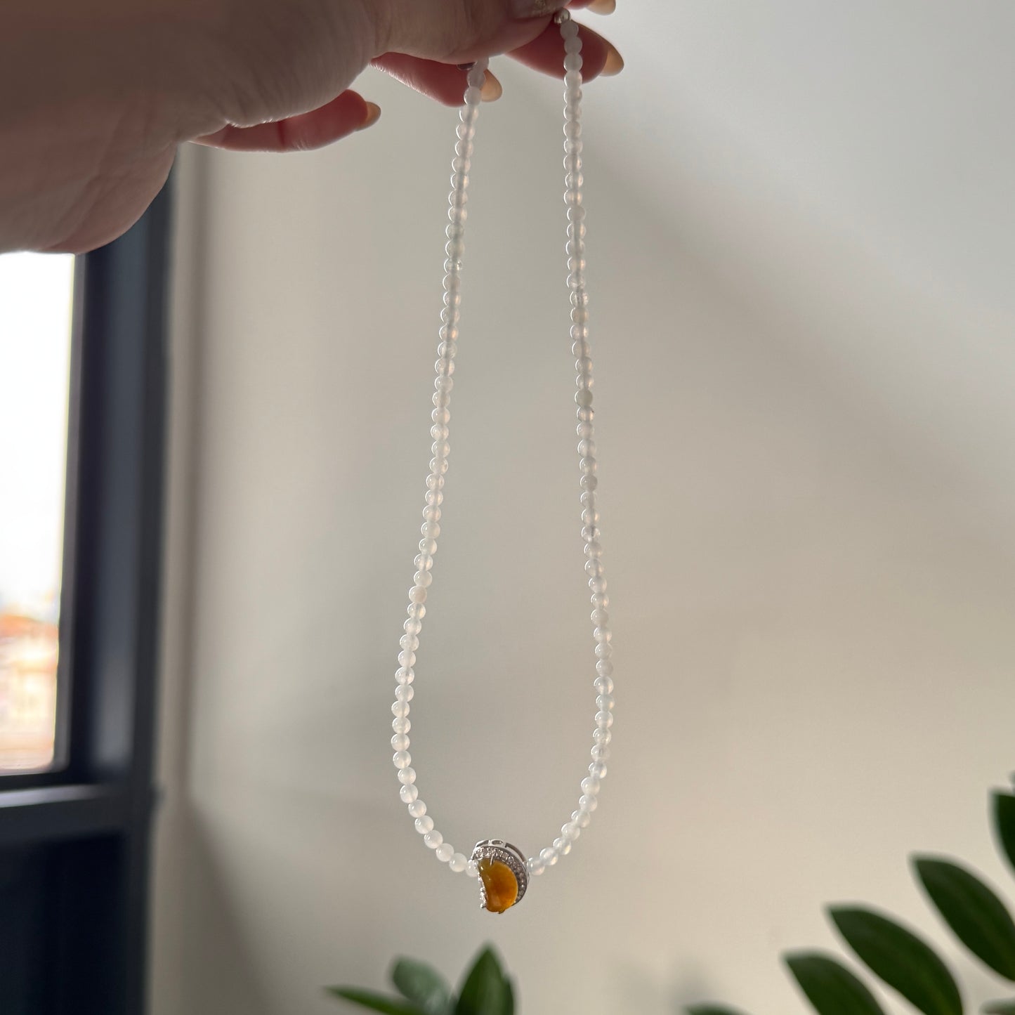 Moonlight Jadeite Choker Necklace