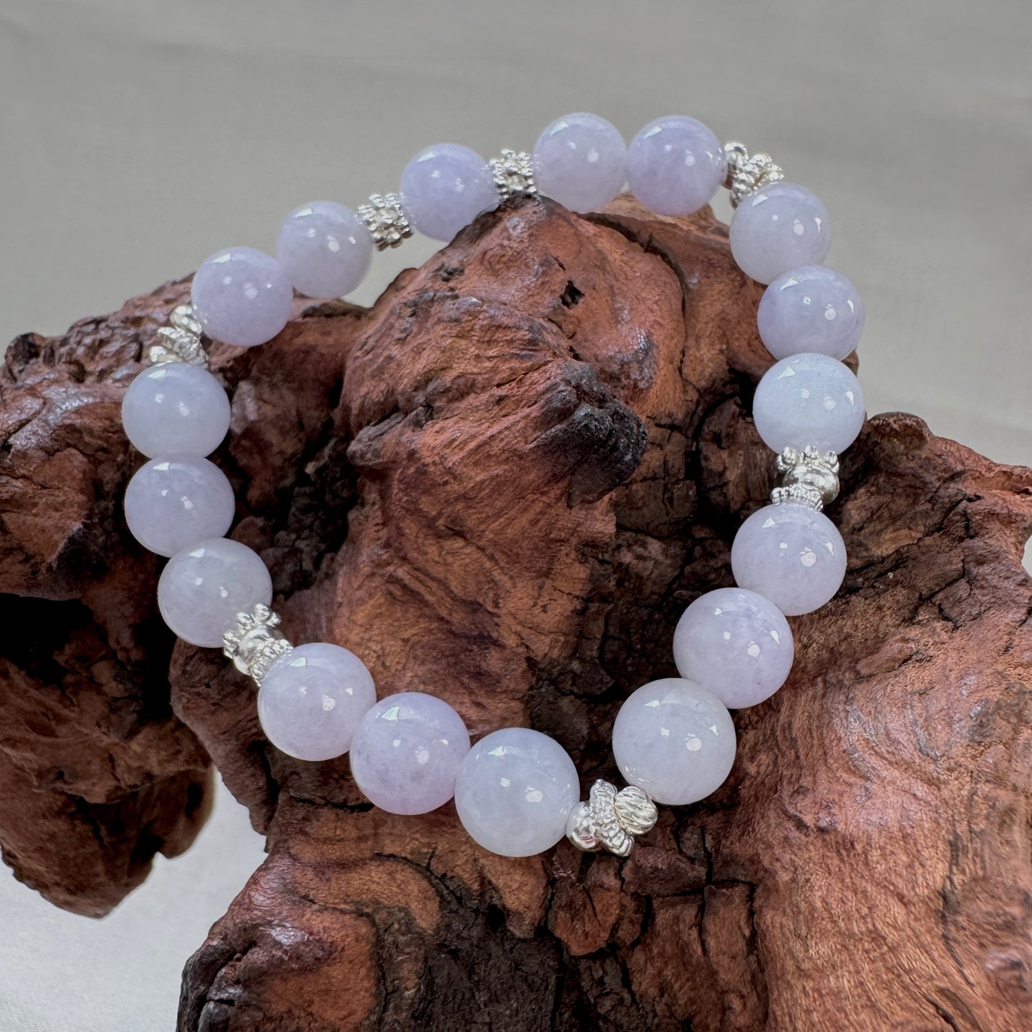 WISTERIA | Lavender Beaded Jadeite Bracelet II