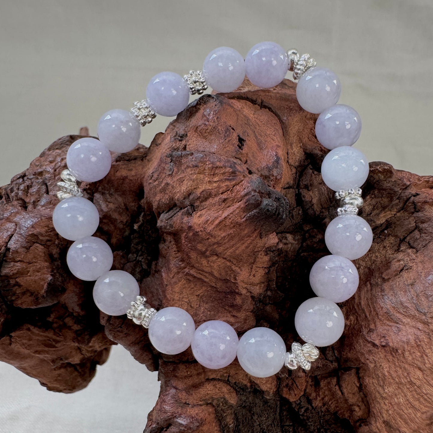 WISTERIA | Lavender Beaded Jadeite Bracelet II