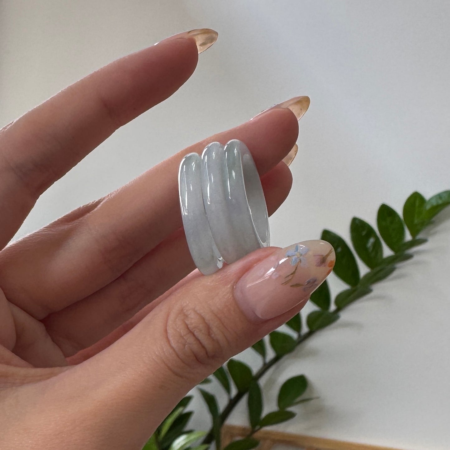 WISTERIA | Periwinkle-Green Jadeite Ring