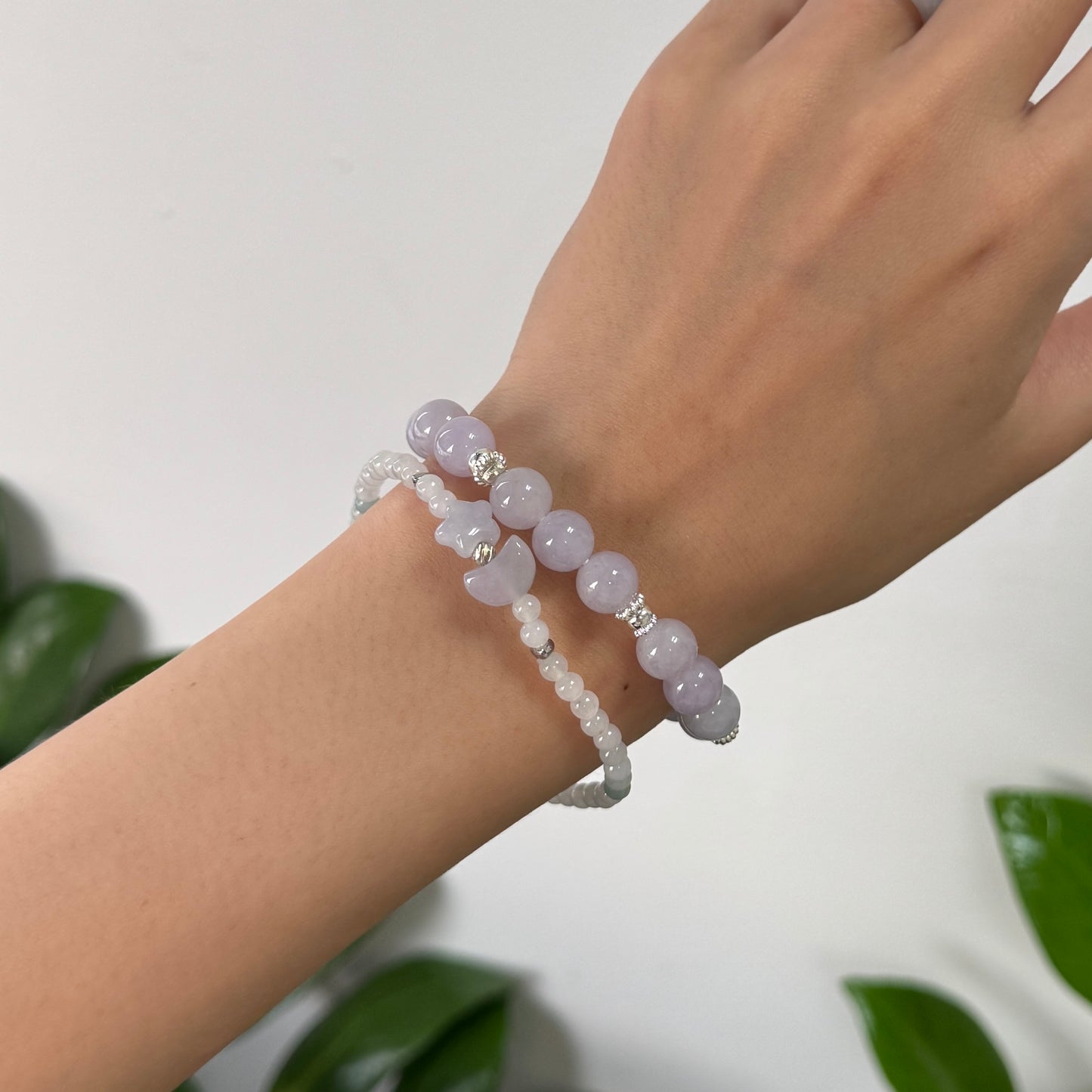 WISTERIA | Lavender Beaded Jadeite Bracelet II