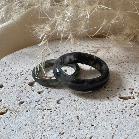 Shadow Jadeite Rings