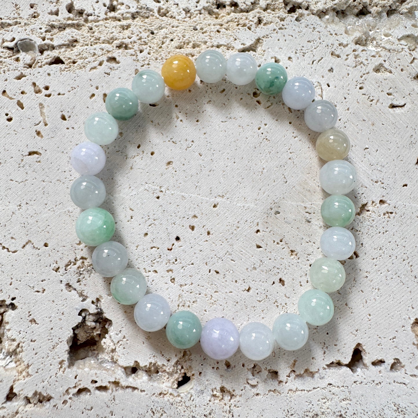SUMMER | Multi-coloured Beaded Jadeite Bracelet