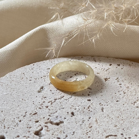 Honey Jadeite Ring
