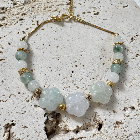 SUMMER | Floral Jadeite Bracelet