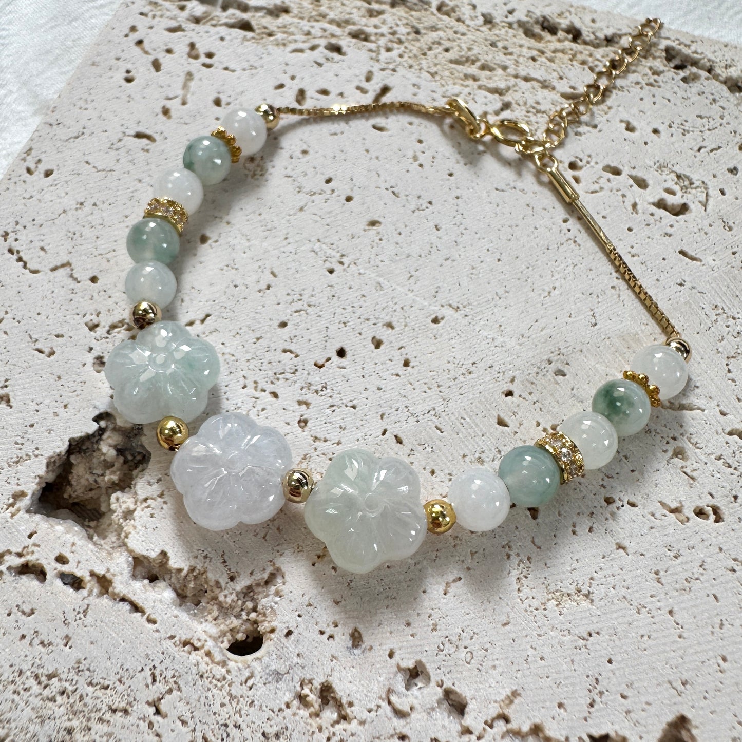SUMMER | Floral Jadeite Bracelet