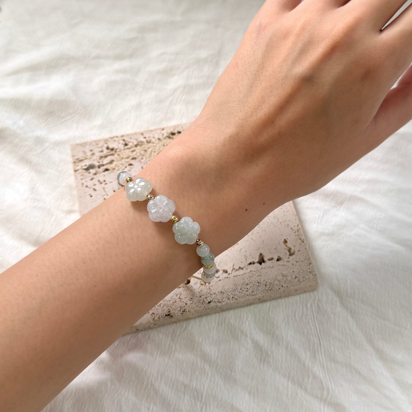 SUMMER | Floral Jadeite Bracelet