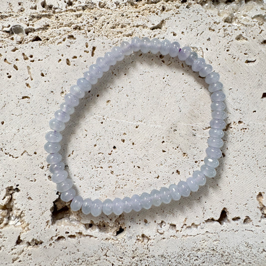 SUMMER | Lavender Abacus Beaded Jadeite Bracelet