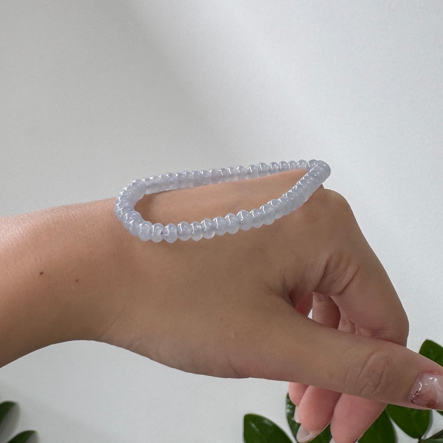 SUMMER | Lavender Abacus Beaded Jadeite Bracelet