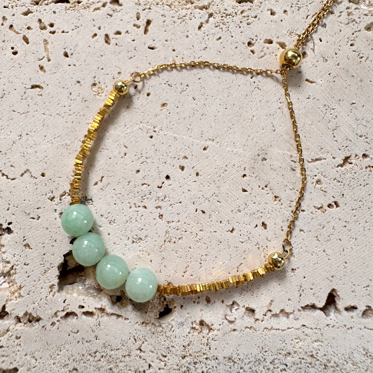 SUMMER | Quad Beaded Jadeite Bracelet
