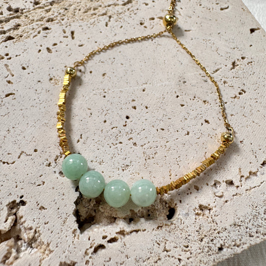 SUMMER | Quad Beaded Jadeite Bracelet