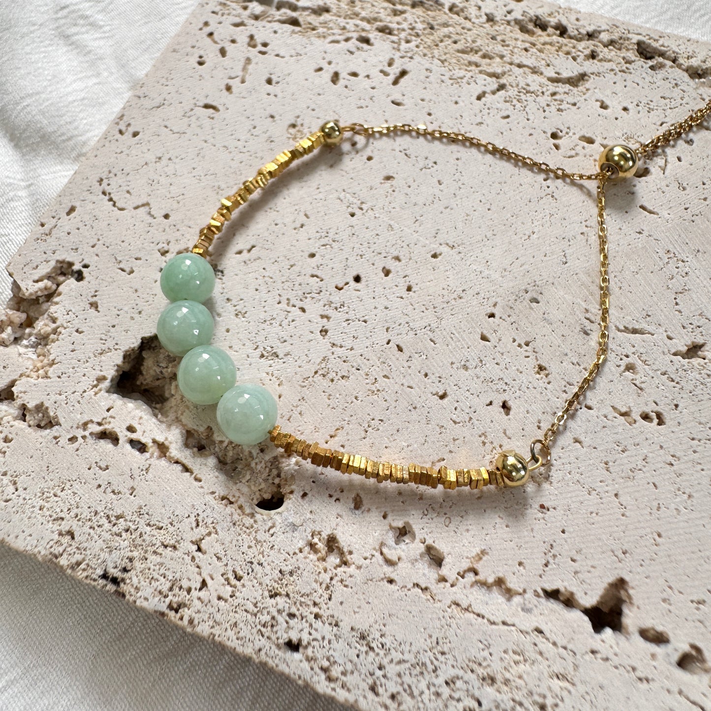 SUMMER | Quad Beaded Jadeite Bracelet