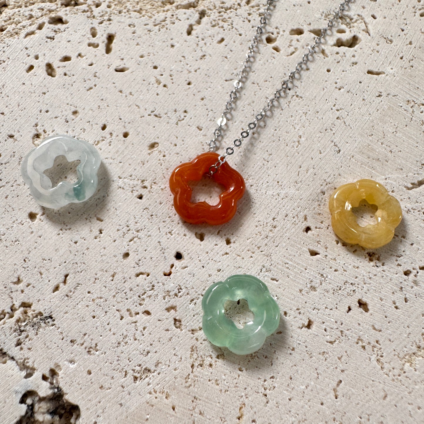SUMMER | Forget-me-not Jadeite Necklace
