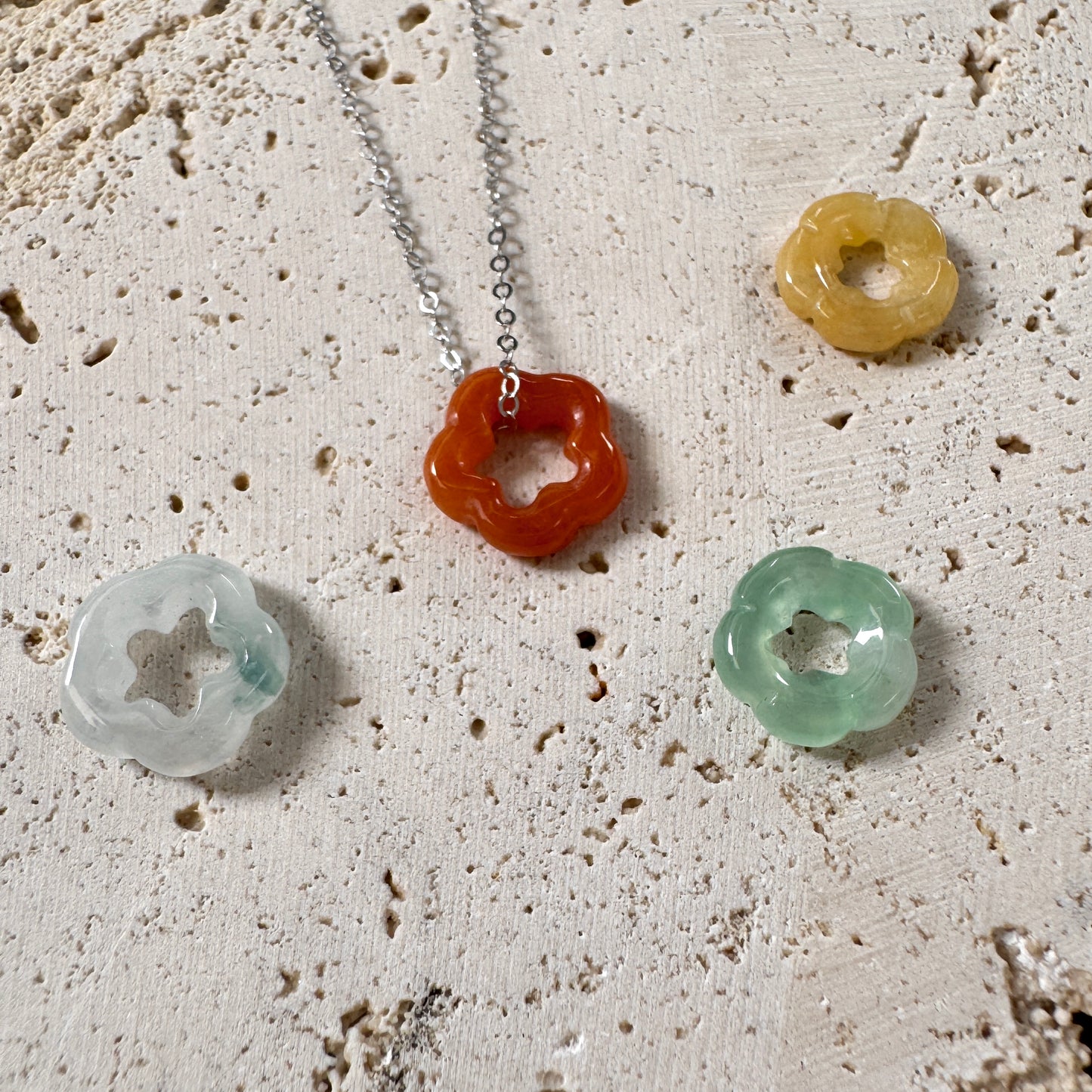 SUMMER | Forget-me-not Jadeite Necklace