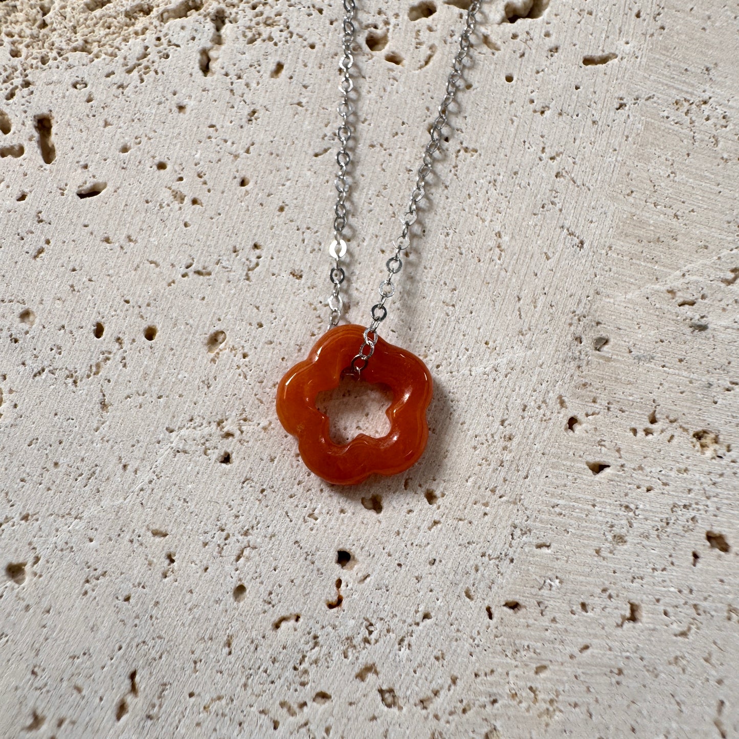 SUMMER | Forget-me-not Jadeite Necklace