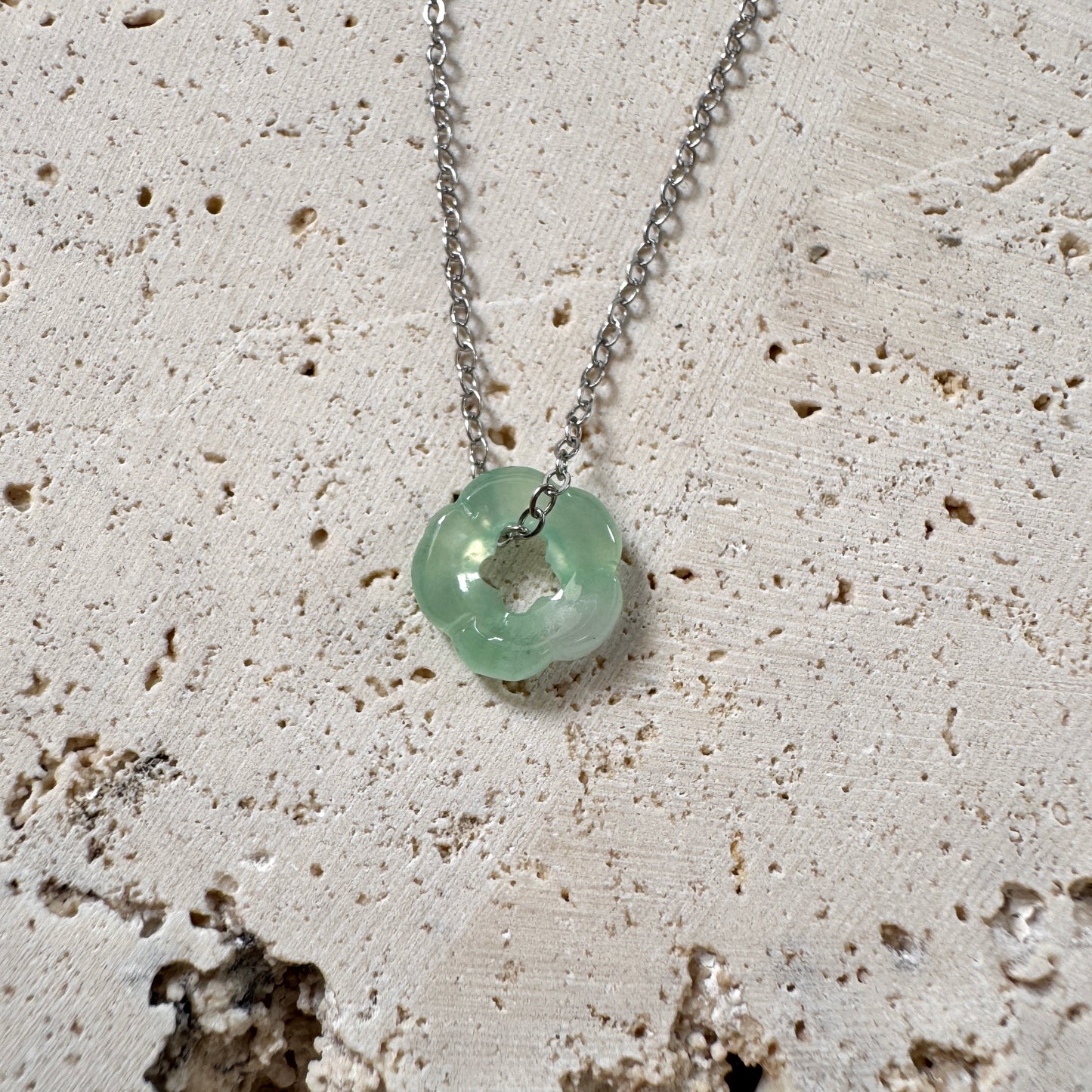 SUMMER | Forget-me-not Jadeite Necklace