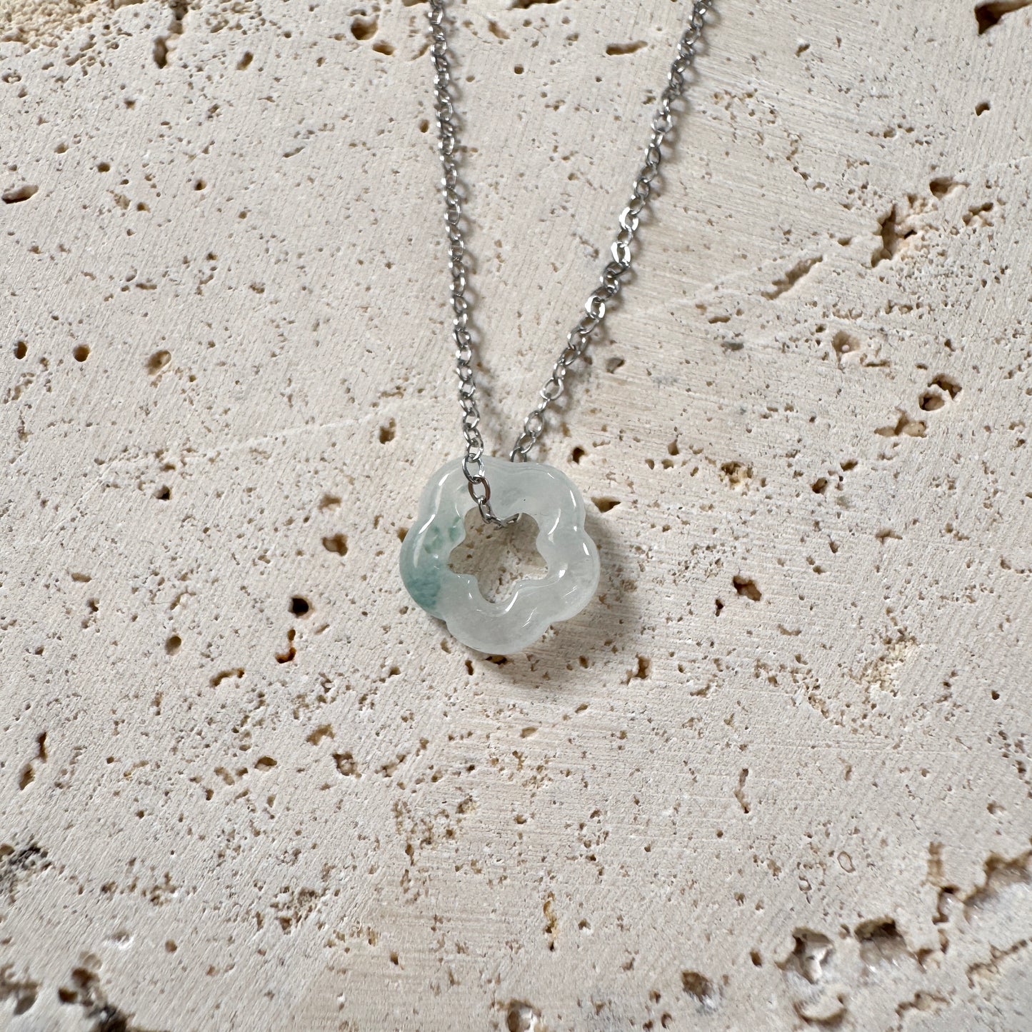 SUMMER | Forget-me-not Jadeite Necklace
