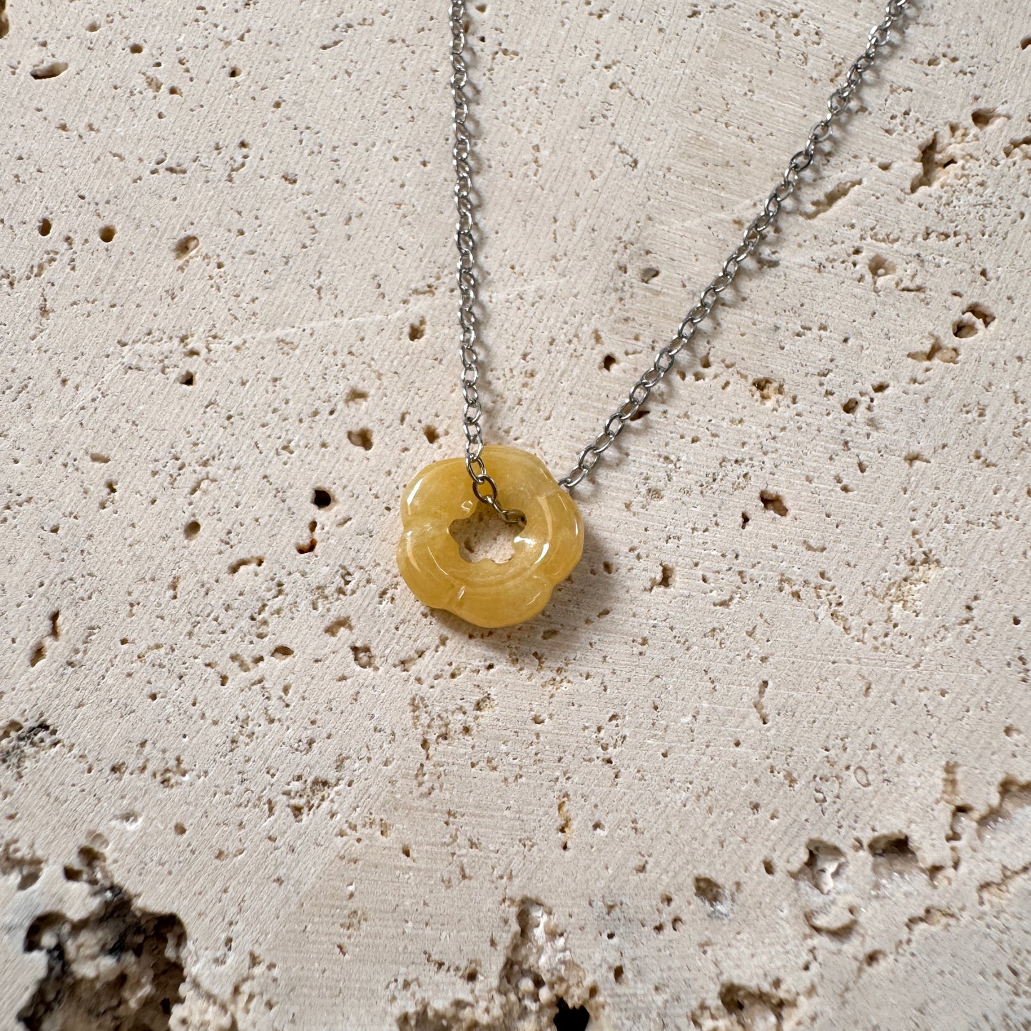 SUMMER | Forget-me-not Jadeite Necklace