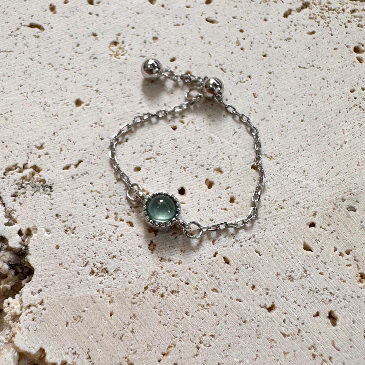 SUMMER | Chain Jadeite Ring