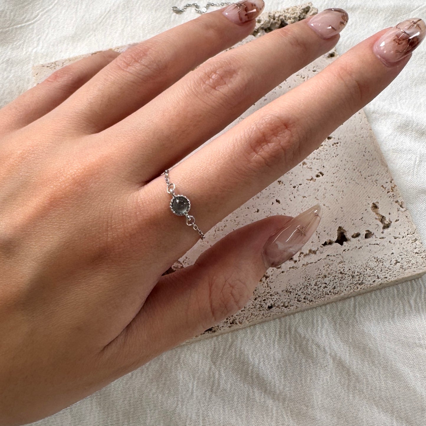 SUMMER | Chain Jadeite Ring