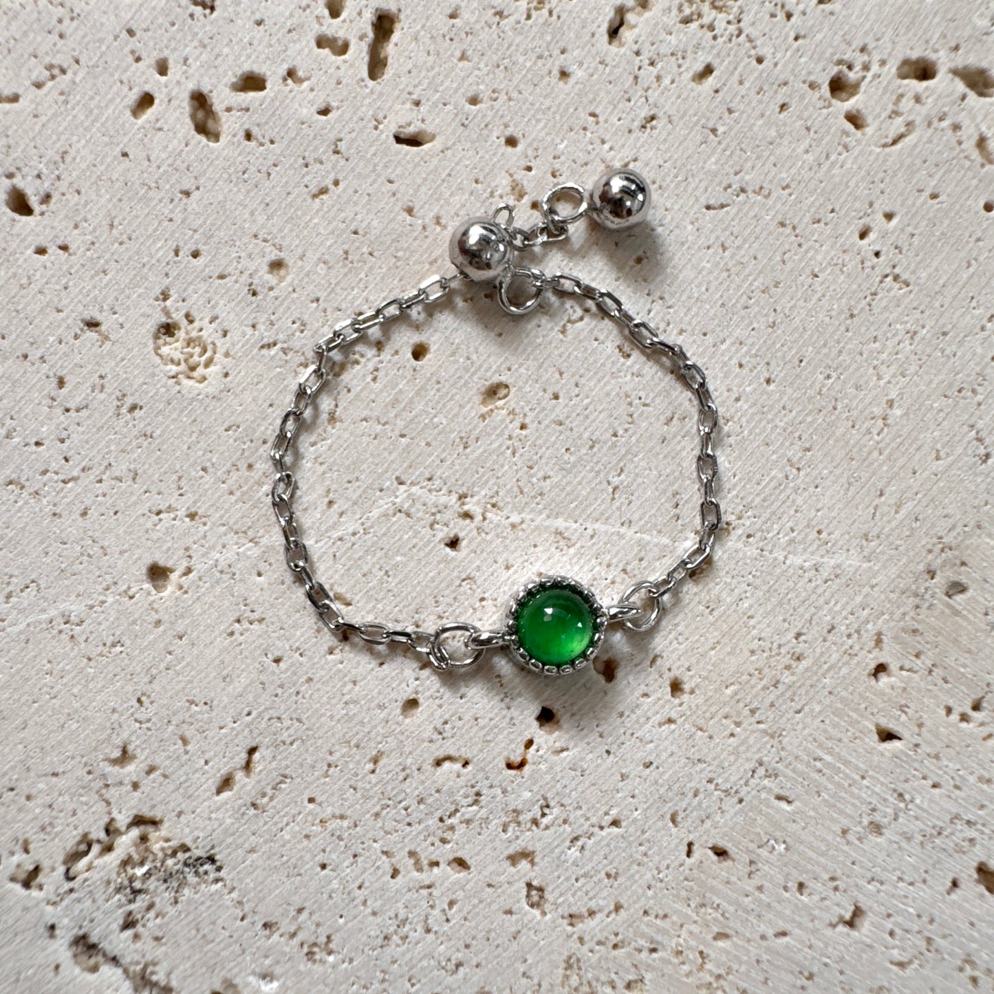SUMMER | Chain Jadeite Ring