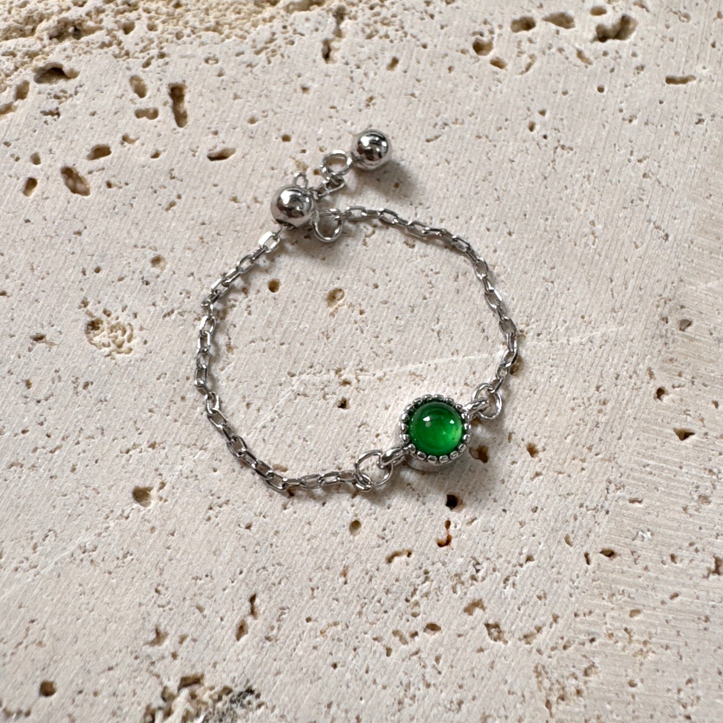 SUMMER | Chain Jadeite Ring